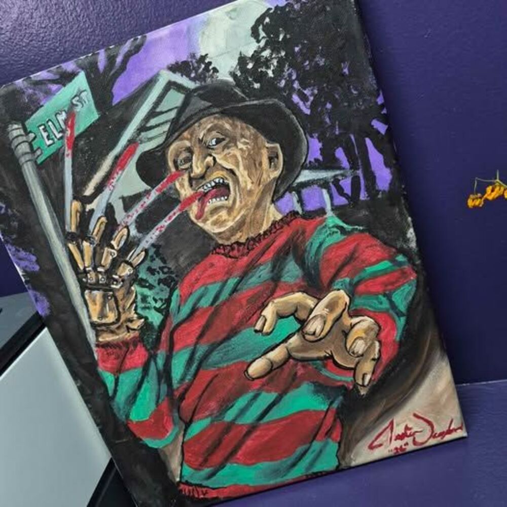 Freddy Krueger painting